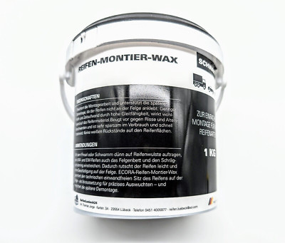 Reifen Montage Paste 1 kg schwarz Reifenmontagepaste Montagewax