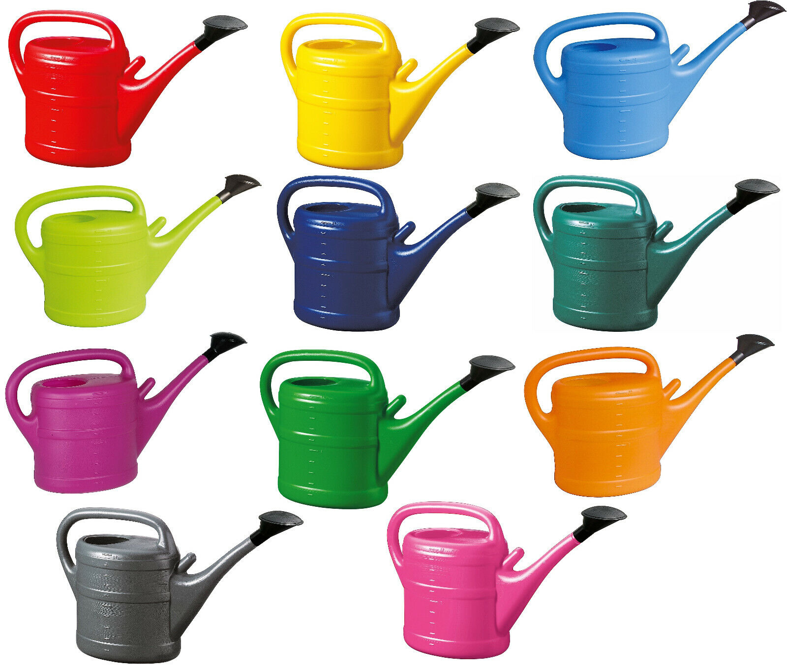 2x 10L Gießkanne Blumenkanne Gartengießkanne Gieskanne Garten Gießkannen Liter