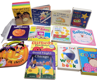 Lot of 13 Baby Toddler Board Books Preschool Early Learning Inter active