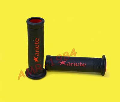 MANOPOLE ARIETE RACING ROAD GRIPS  NERO - ROSSO  02642-NR