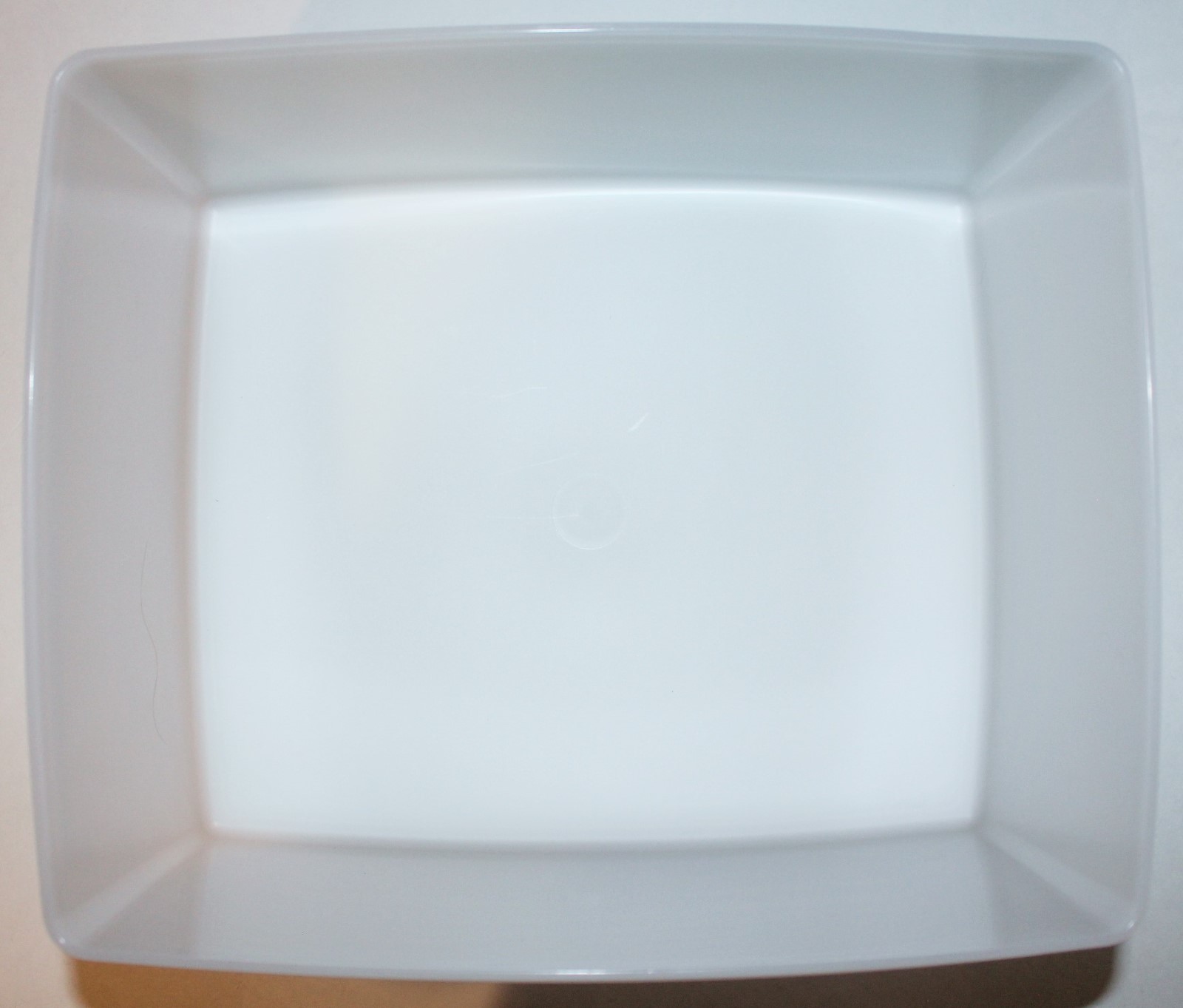 Tupperware Freeze-It Container XL 25 Cup / 6 Liter Square Round Light Blue Sheer