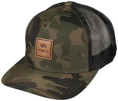

RVCA VA Кепка дальнобойщика с изогнутыми полями — классический камуфляж — новинка, Camo