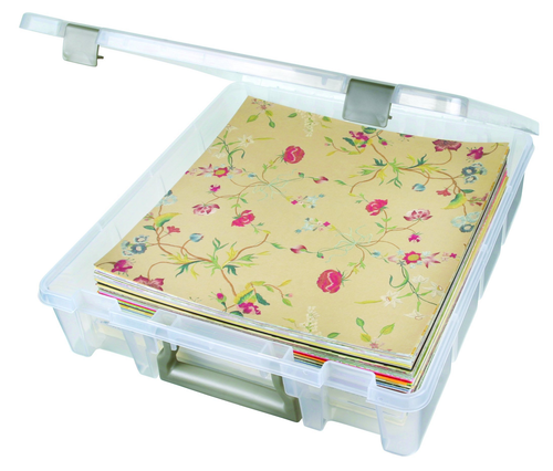 6955AB Super Satchel 1-Compartment Box Translucent Clear NEW