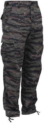 Tiger Stripe Camouflage Military BDU Cargo Bottoms Fatigue Trouser Camo Pants