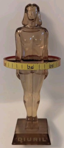 1958 Merck Mid Century Advertising Water Filled Female Form Statue - Atomic Age