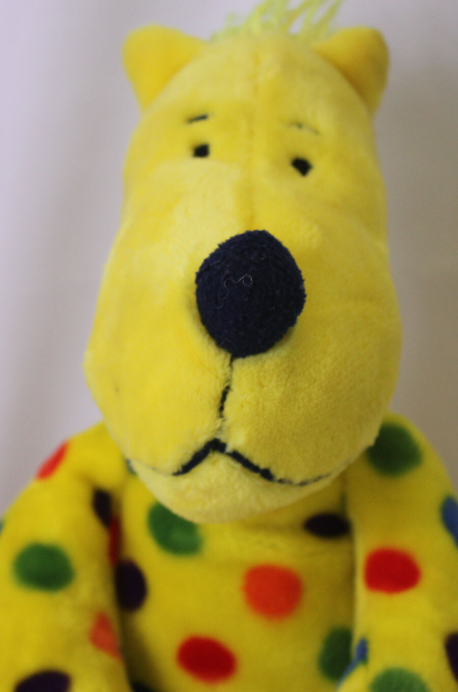 2014 Kohl's Cares Dr. Seuss Yellow Polka Dotted Dog Put Me in the Zoo Plush