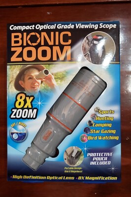 Bionic Zoom - Compact Optical Grade Viewing Scope, 8x Zoom - As Seen on TV