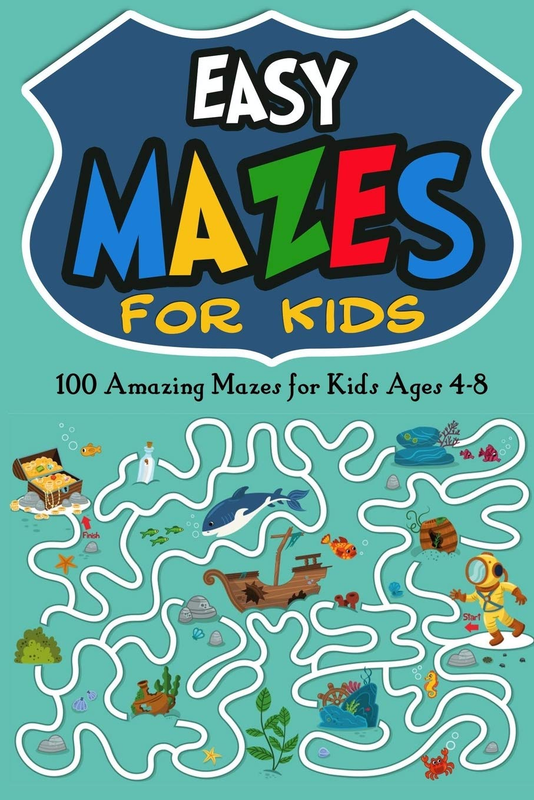 Easy Mazes for Kids: 100 Amazing Mazes for Kids Ages 4-8: 2