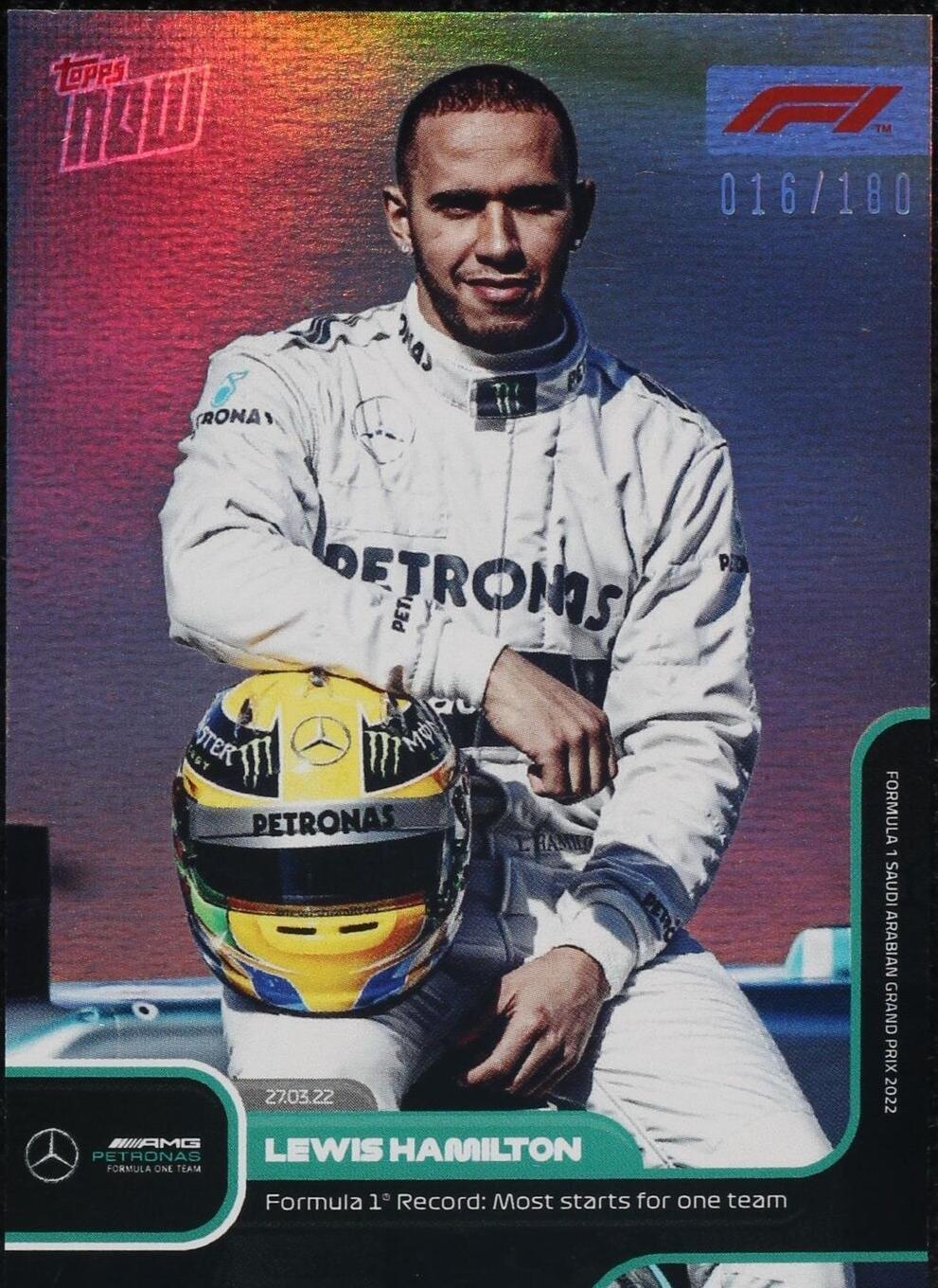 2022 Topps Now F1 - Lewis Hamilton #007