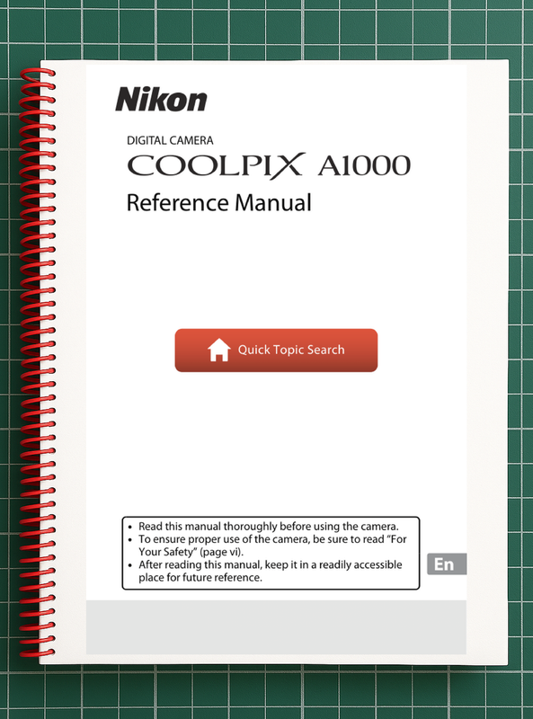 Nikon CoolPix A1000 — User Reference Manual — 236 Pages — Printed