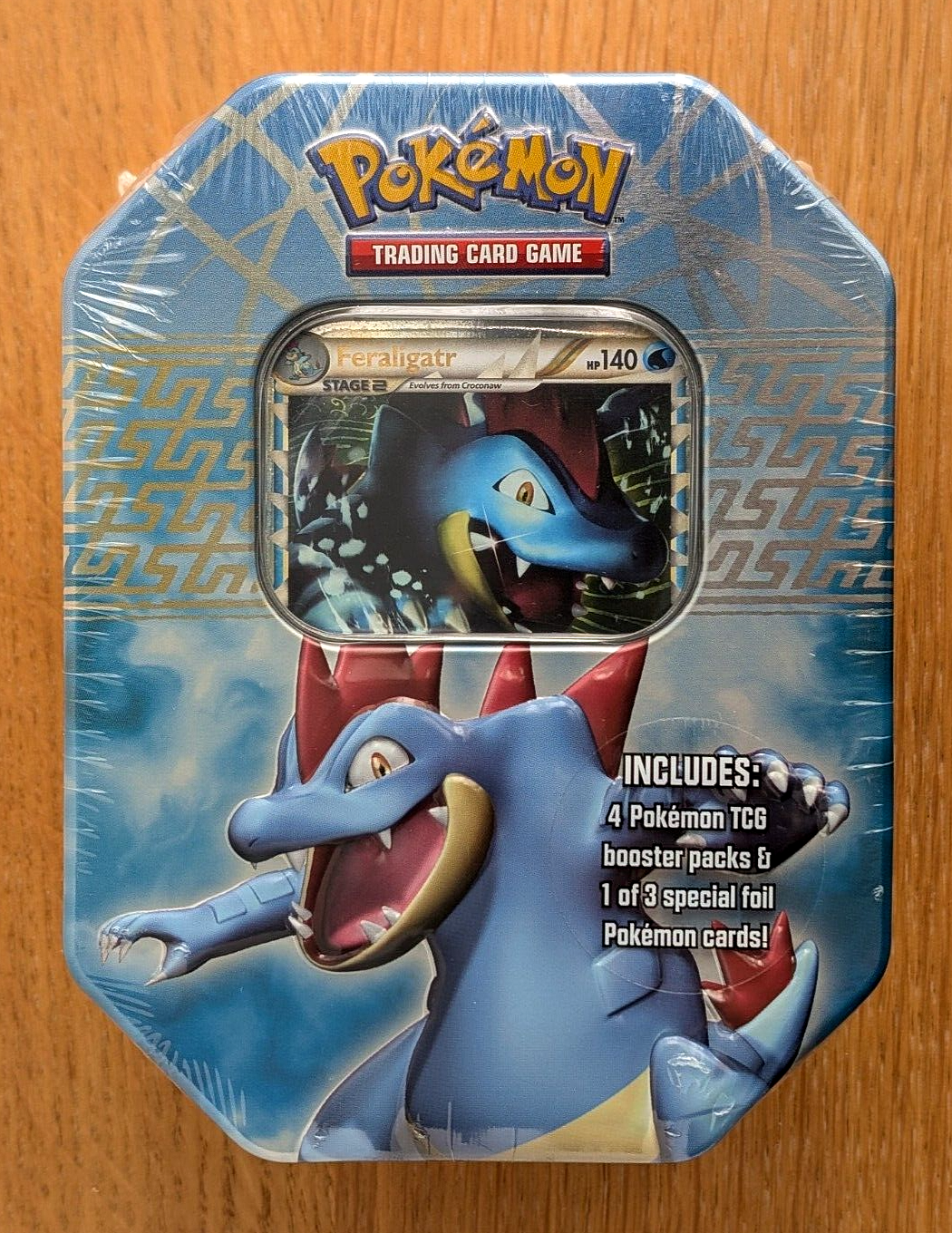 Feraligatr Tin ~ 2010 HGSS Sealed (4 Booster Packs)!! | eBay