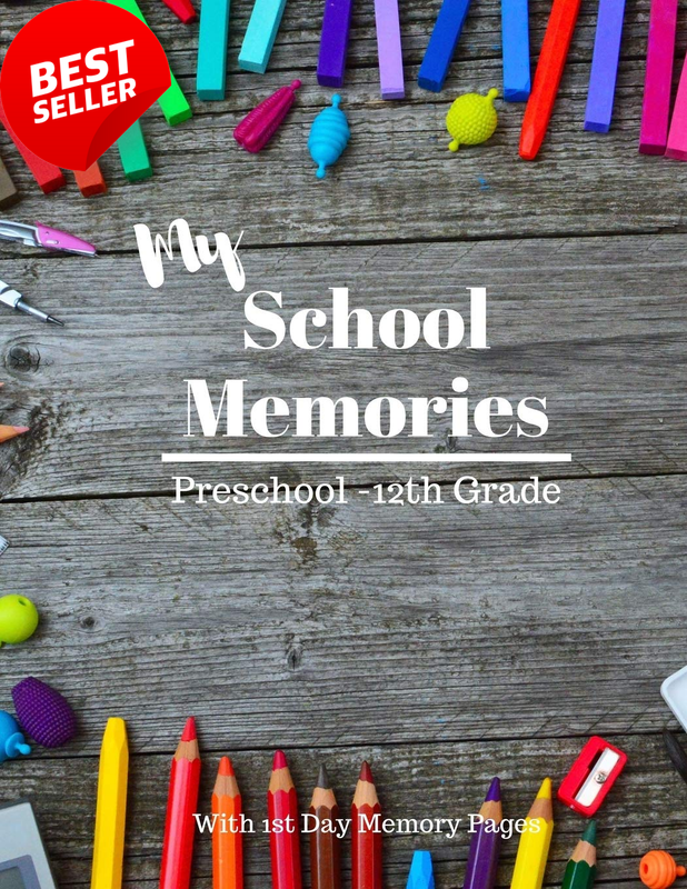 My School Memories Journal Preschool to 12th Grade with Scrapbooking