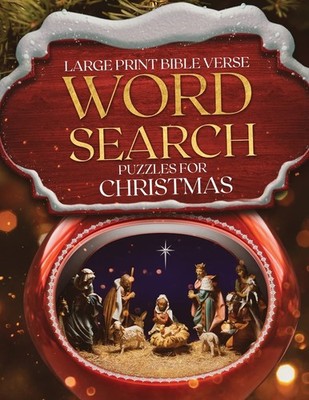Hl Kinney Large Print Bible Verse Word Search Puzzles for Christmas (Tascabile)