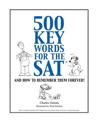 Charles Gulotta 500 Key Words for the SAT (Paperback) (UK IMPORT)