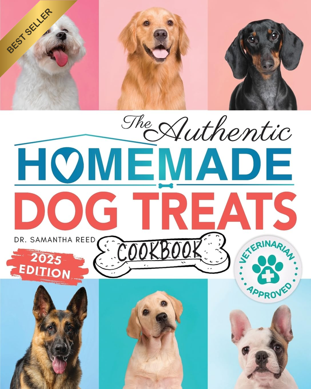 The Authentic Homemade Dog Treats Cookbook: Nutritious, Allergy and Dental-Frien