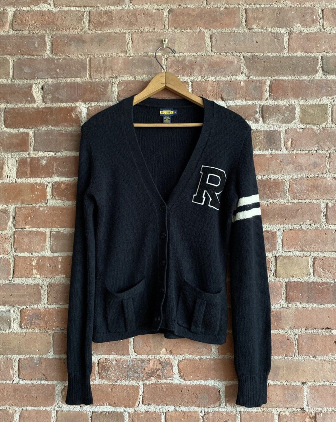 Vintage Rugby Ralph Lauren Women's Cardigan, Cotton