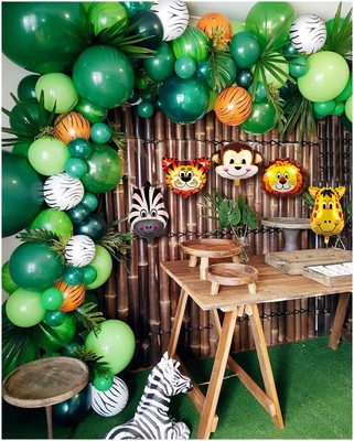 Baby Shower 102 Balloons Decorations For Boy Jungle Safari ...