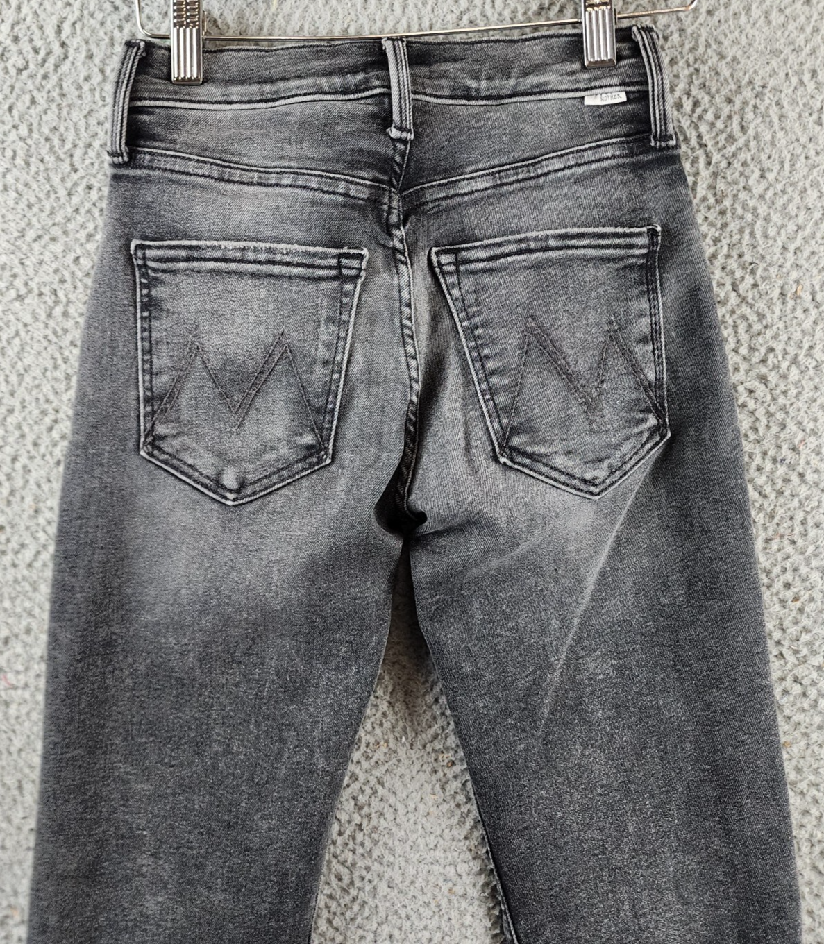 MOTHER The Mid Rise Rider Skimp Jeans Women's 23 I Hate Snakes Button Closure - Picture 15 of 16