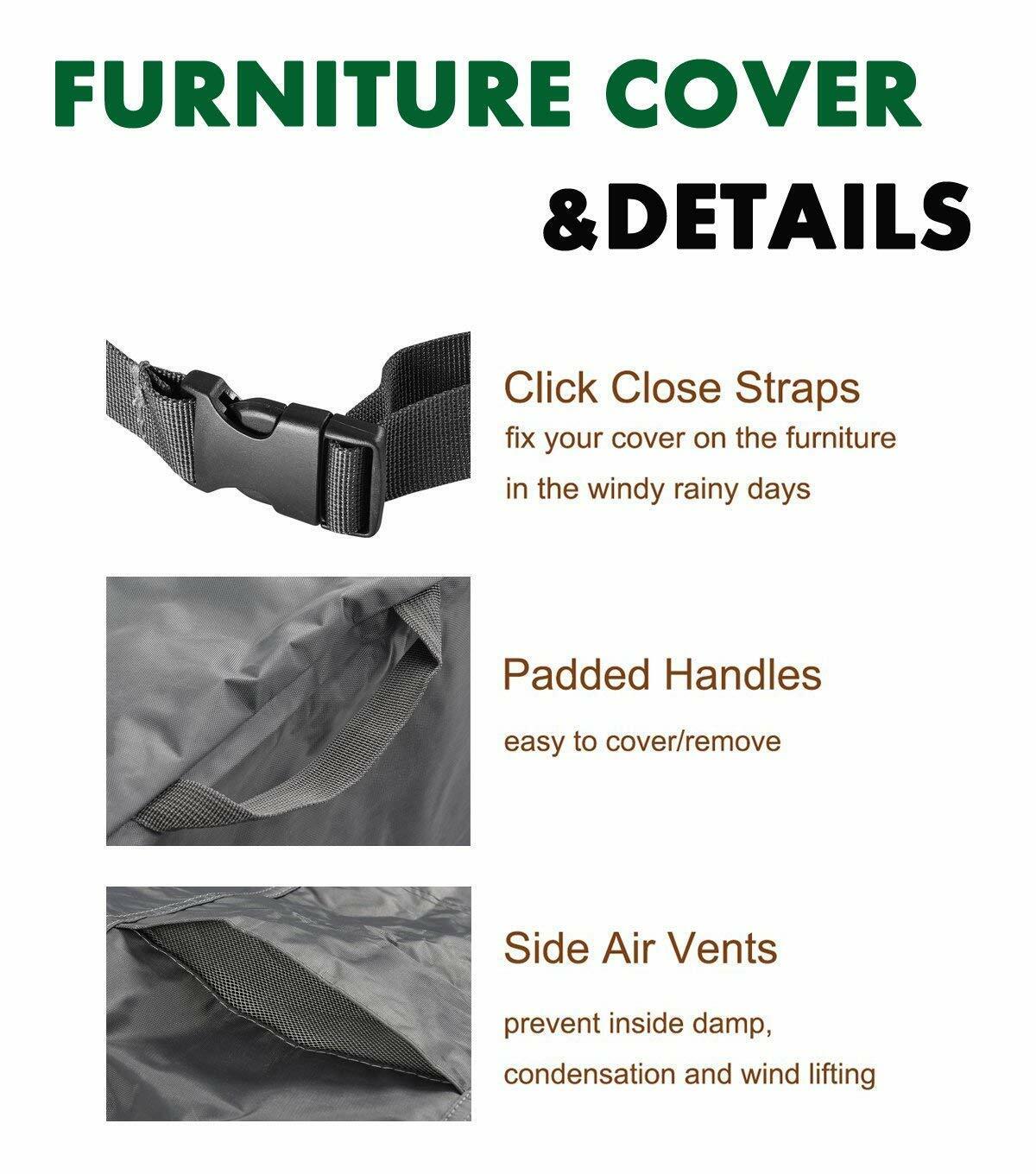 ? Waterproof Outdoor Furniture Cover 126'' x 64'' x 29'' Garden Patio Sofa Rain