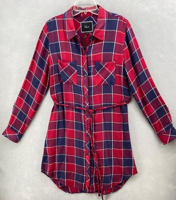 Flannel button up dress sale