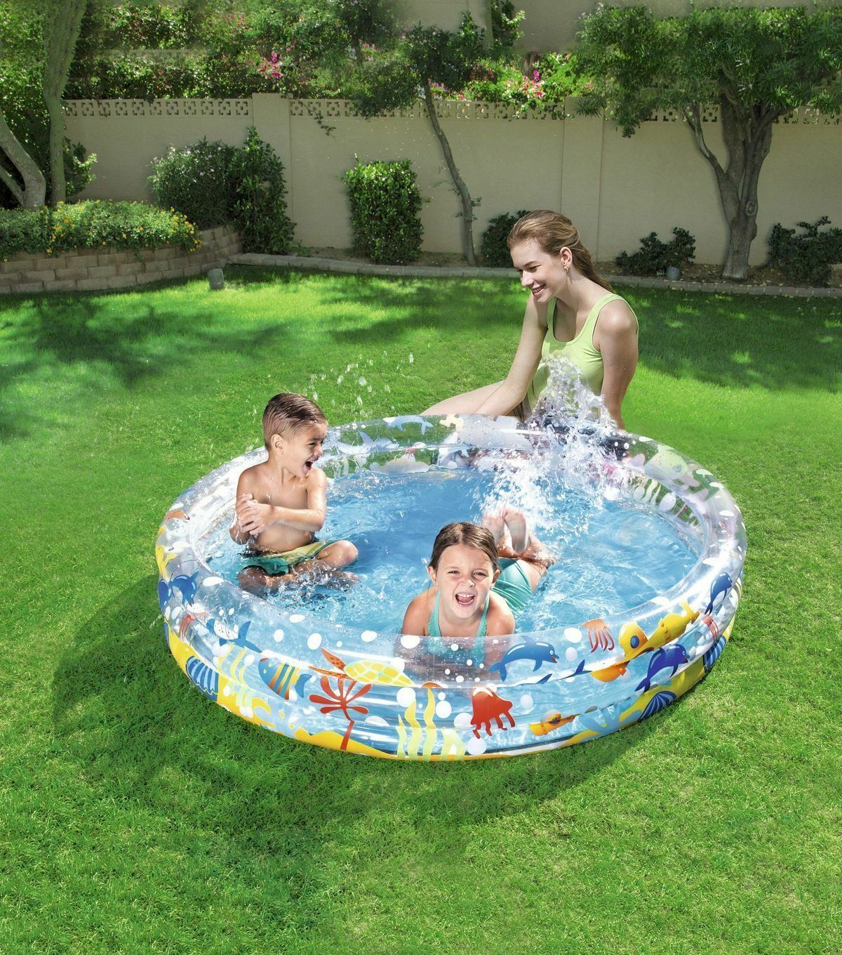 Paddling Pool With Slide For 8 Year Old - 2017 new arrival 3.8m Giant Surf 'N PVC Play Center