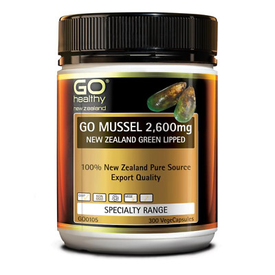 [Go Healthy] Go Mussel 2600mg New Zealand Green Lipped 300 Vege Capsules