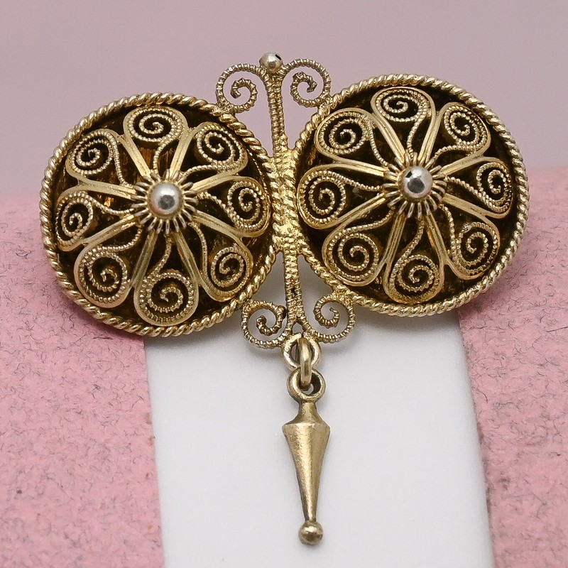 Antique Victorian Norway Signed Marius Hammer Silver Vermeil Solje