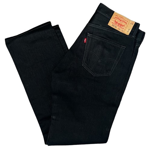 Mens Levi's 501 XX Five Button Fly Black Straight Leg Jeans