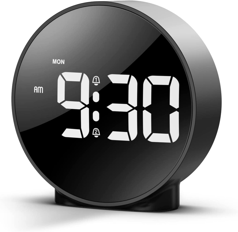 , New Led Clock, Small Electronic Clock With 2 Alarms, Snooz