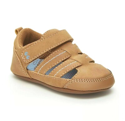 Baby Boys Surprize by Stride Rite Kellyn Tan Summer Sandals Sneakers 12-18M NEW