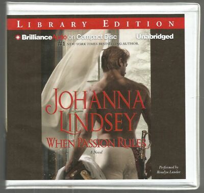 When Passion Rules Johanna Lindsey Unabridged on 9 CDs 10.5 Hours Mint!