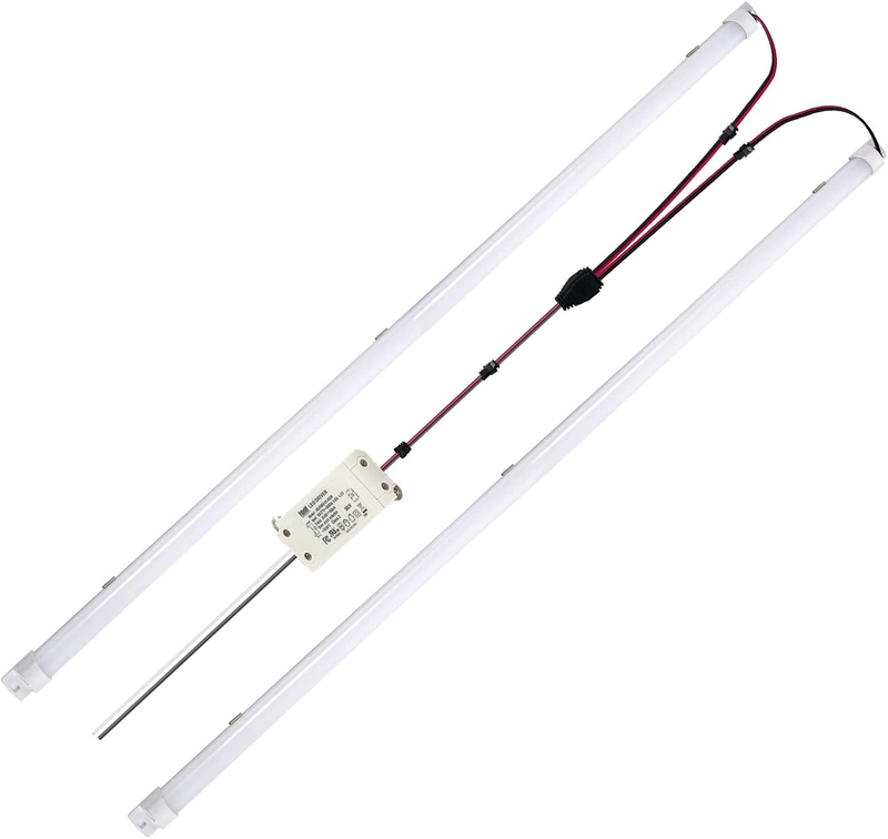 Jimwhen 4FT Magnetic LED Troffer Retrofit Kit, 2X4 FT LED Retrofit Kit,36W,5000K