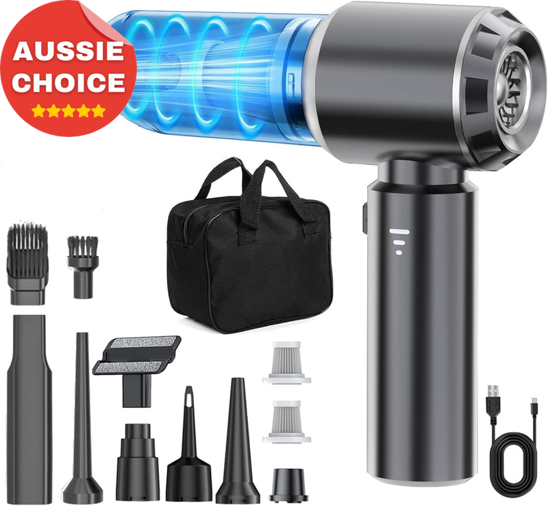 22000PA Mini Handheld Car Vacuum 4-in-1 Air Duster Blower Powerful Suction