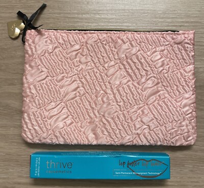 Ipsy Makeup Bag & Lip Liner In Mauve, NEW