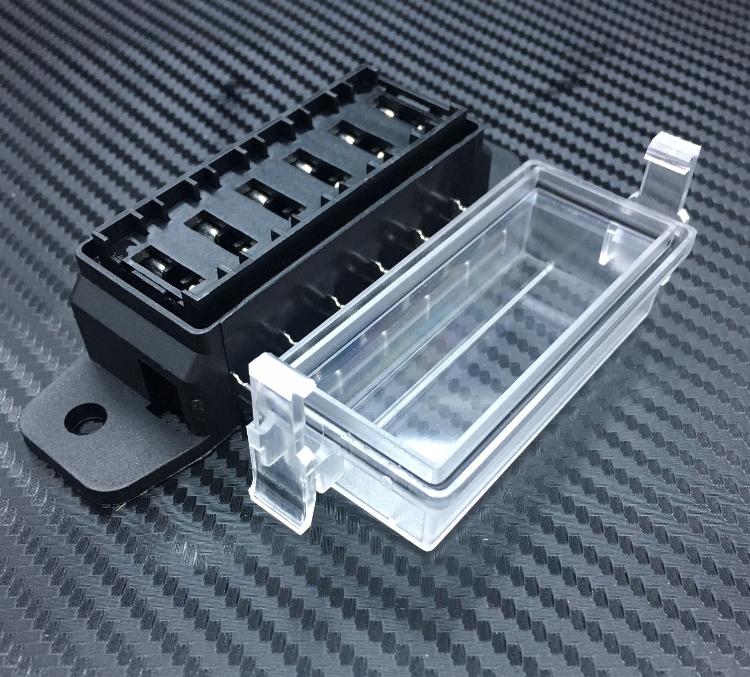 2 Pieces 6 Way DC32V-12v Circuit Blade Fuse Box Block Fuse Holder MINI ATC ATO 