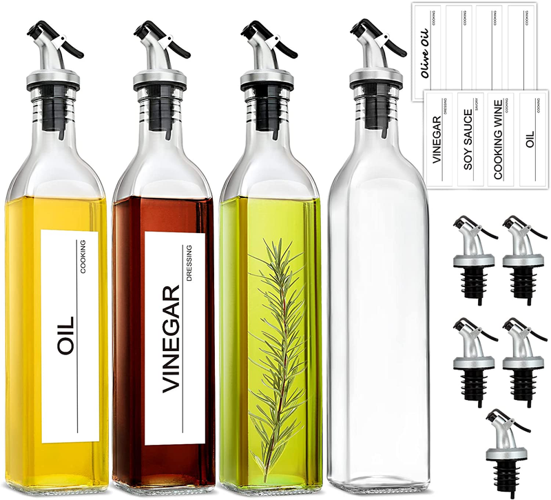 Dispenser Bottle, Cooking Oil And Vinegar Dispenser Set 4pac