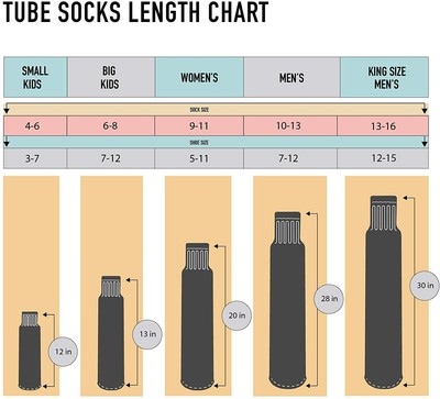 12 PK Old School Retro Striped Cotton Tube Socks Wholesale Bulk (Mens (13-16)