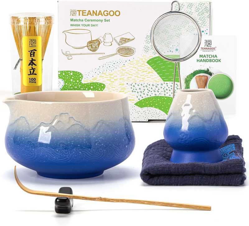 Matcha Set mit Besen und Schale für Tee und Milchkaffee, hochwertiges Zubehör