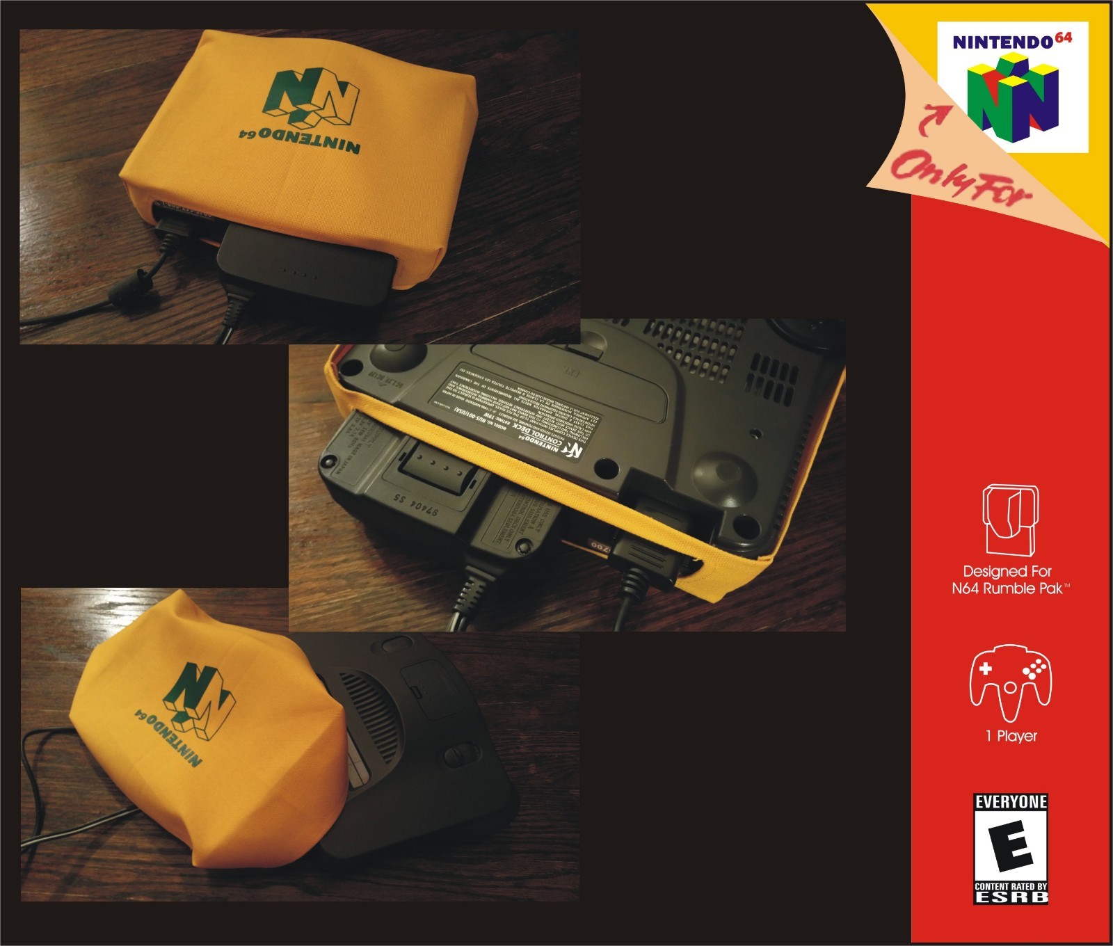 Nintendo 64 console canvas dust cover