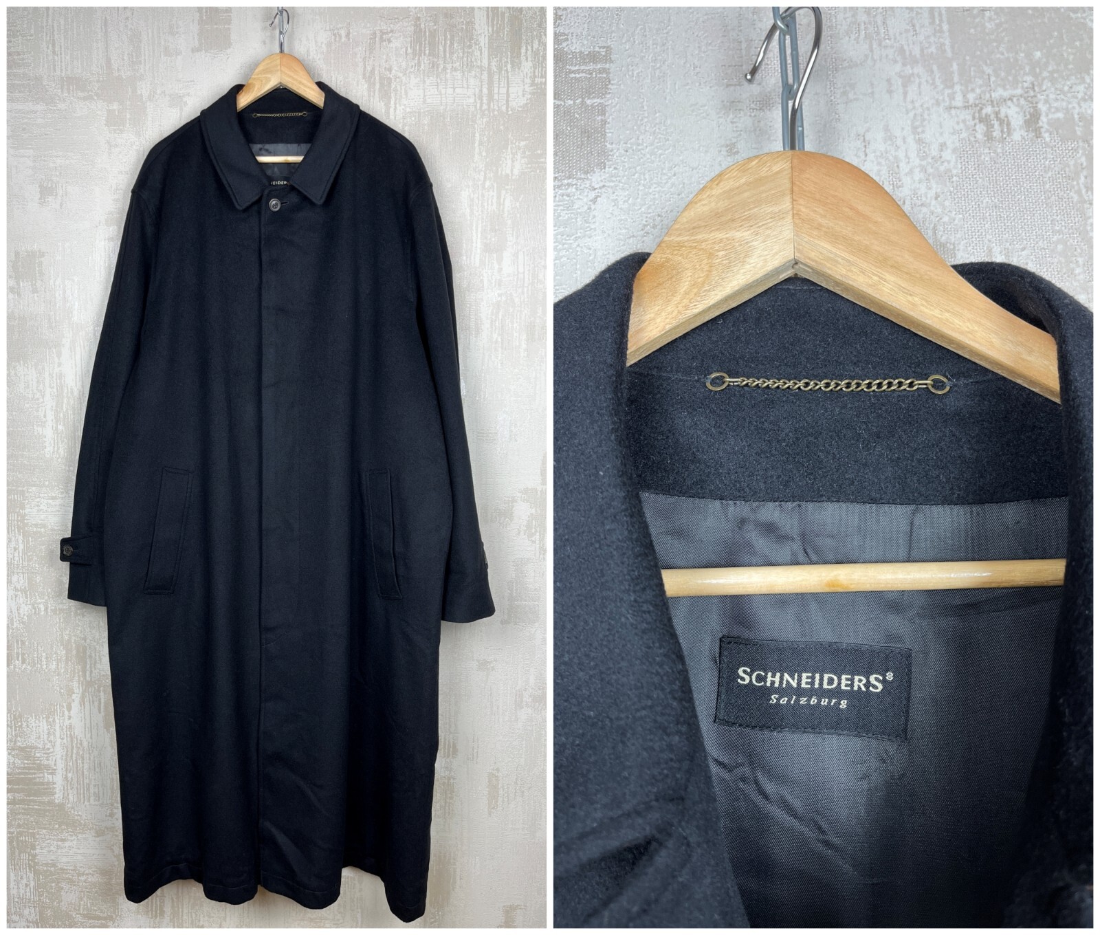 【タグ付き】SCHNEIDERS SALZBURG / ウールコート a469 Schneiders Salzburg Loden Overcoat Long Wool Alpaca Blend