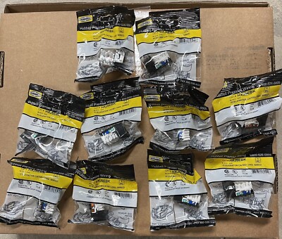 HXJ5EBK HUBBELL Jack, HXJ, Cat5E, RJ45, Uni A/B, Black