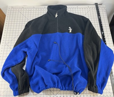 Vtg Advanced Textiles Men's Sz XL Pillsbury Doughboy 1/4 Zip Fleece Pullover