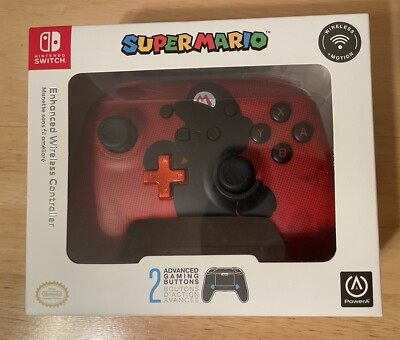 PowerA Enhanced Wireless Controller Super Mario SILHOUETTE Edition Official NEW
