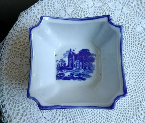 Vintage/Antique Victoria Ware Flow Blue Bowl heavy