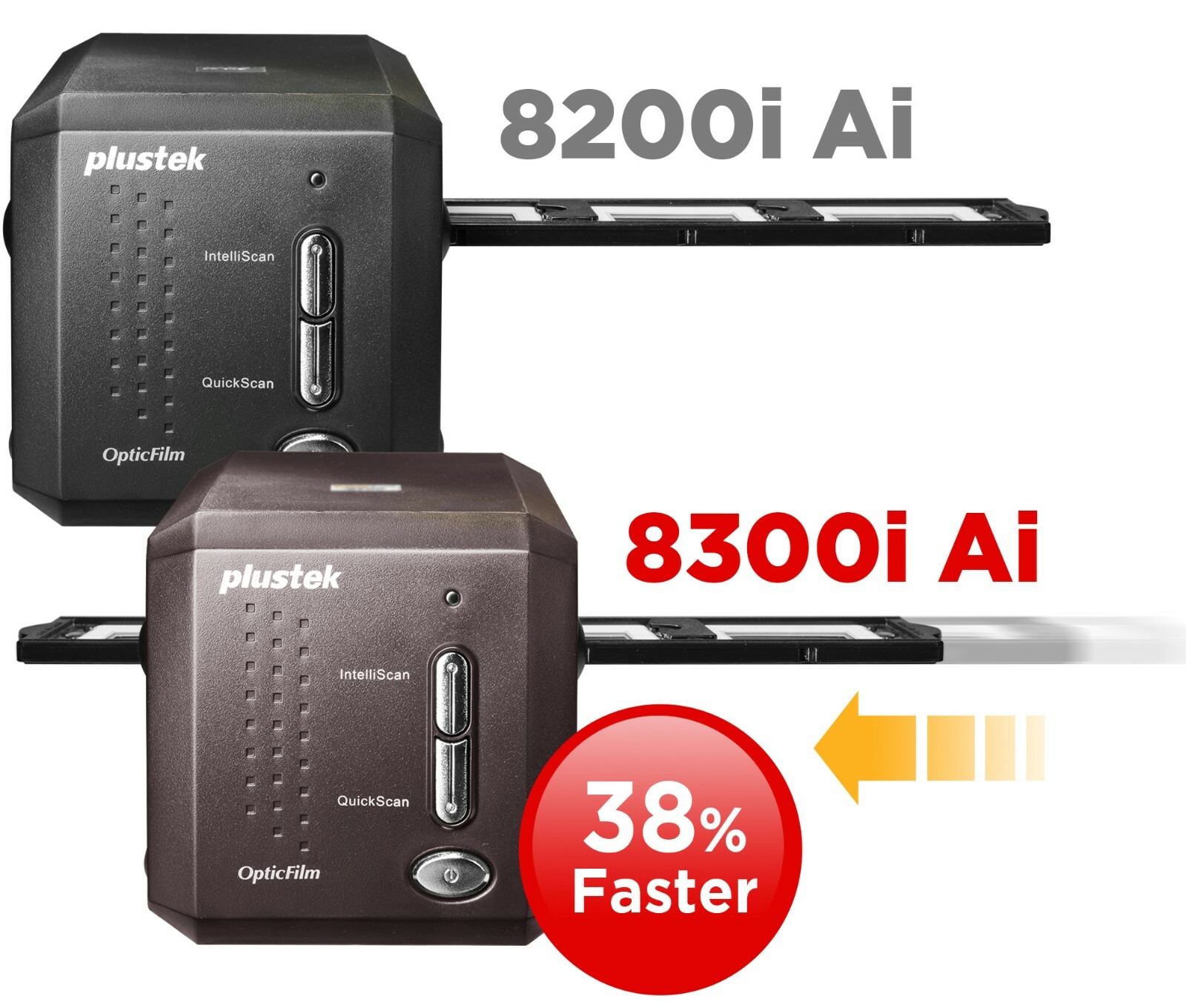 Plustek OpticFilm 8300i Ai Scanner SilverFast Ai Studio 9+Advanced IT8 (3 Slide)