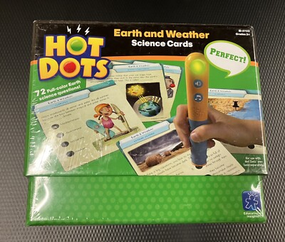 Educational Insights Hot Dots EARTH & WEATHER Science cards EI-2723-sealed