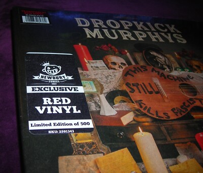 DROPKICK MURPHYS This Machine Still Kills Fascists RED Color Vinyl LP Newbury Ex