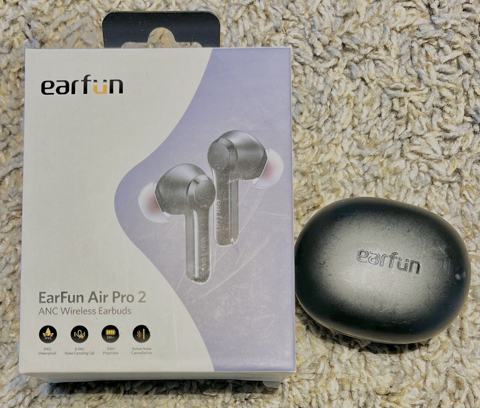 Wireless Earbuds, EarFun Air Pro 2 Hybrid Active Noise Cancelling Bluetooth 5.2