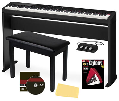 【美品】CASIO Privia PX-S5000 Casio PX-S5000 Privia Slim Digital Piano - Black w/ SP-34