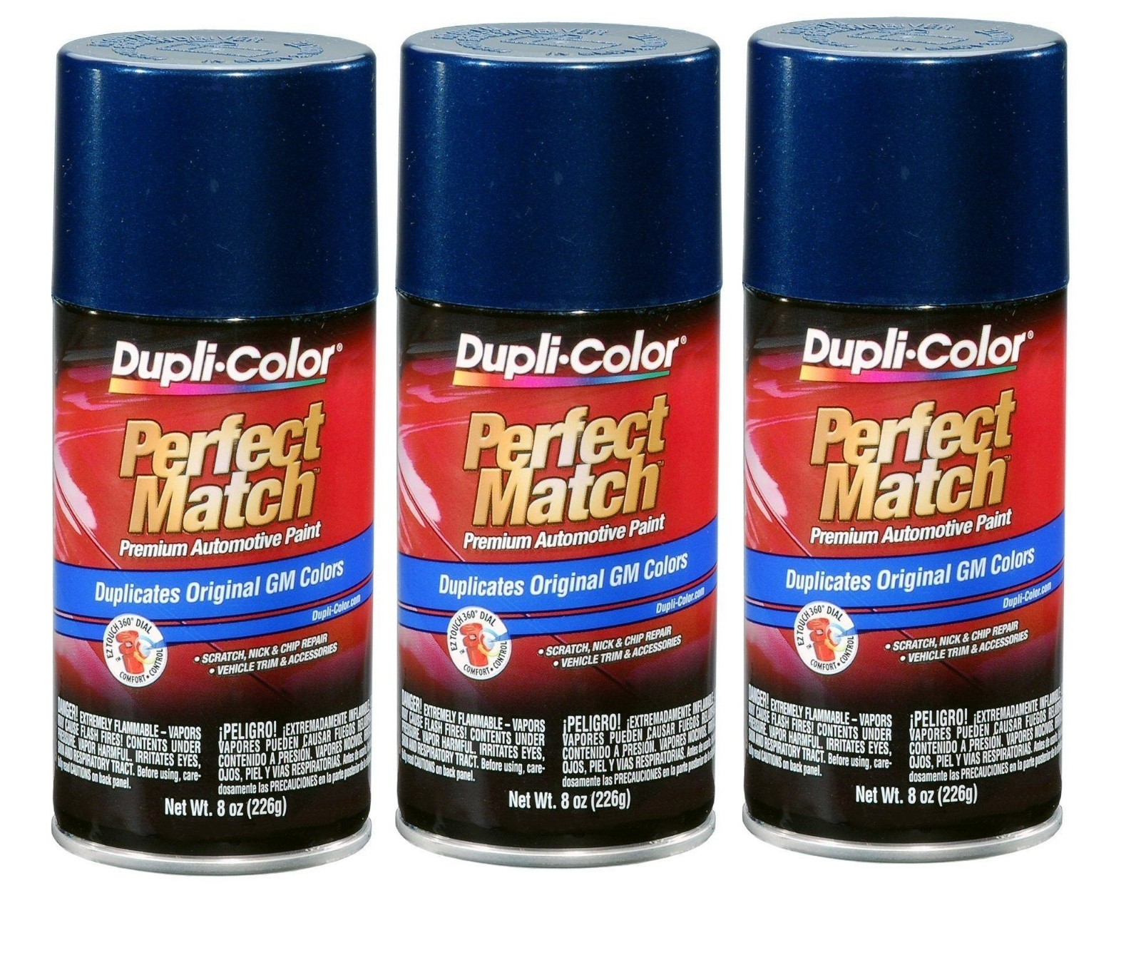 画材 Indigo Genuine 3-Cans Duplicolor BGM0506 WA9792 For GM Code 39 Indigo Blue